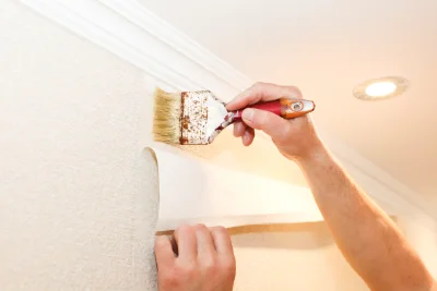 Pose de papier peint à Sully — revêtements muraux et toiles de verre